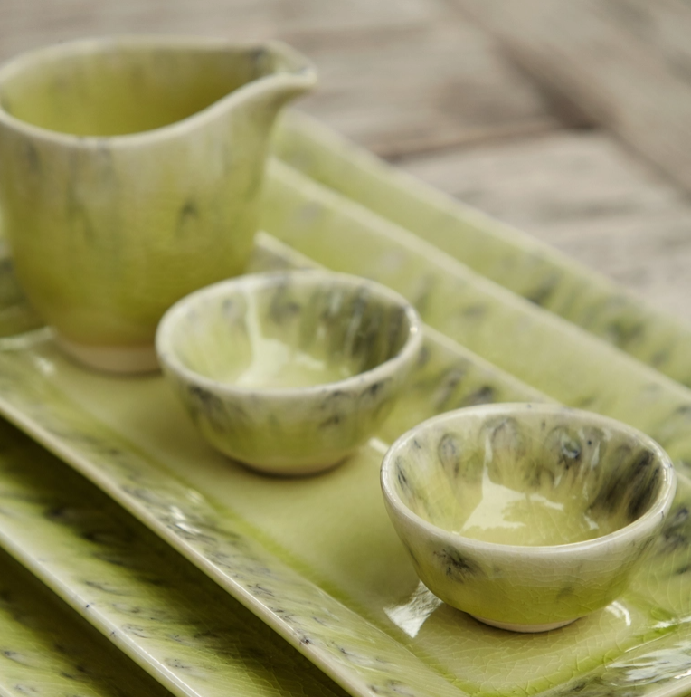 Assiette carrée en feuille de palmier, 200 pcs. | Green Box